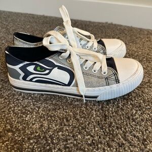 Woman’s Seattle Seahawks Themed Sneakers -size 7